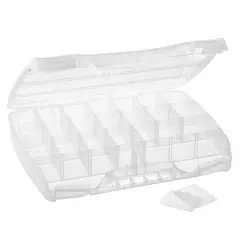 Large Adjustable Compartment Bead Storage Box with Handle by Bead Landing&trade;