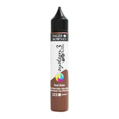 Daler-Rowney&reg; System 3 Fluid Acrylic, 29.5mL 223 Burnt Umber