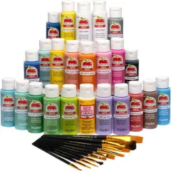 Apple Barrel&reg; Art Lessons Paint & Brush 34 Piece Set