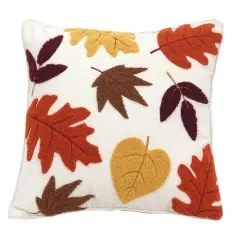 16" Mixed Fall Leaves Throw Pillow by Ashland&reg;