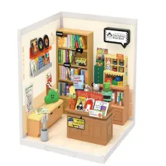 Rolife&reg; Super Creator Fascinating Book Store DIY Miniature Kit