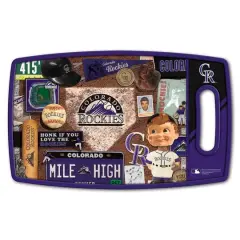 MLB Retro Series Cutting Board Colorado Rockies