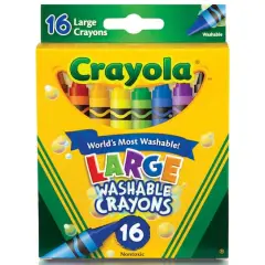 Crayola&reg; Large Washable&trade; 16 Color Crayon Set