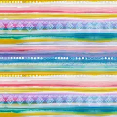 Fabric Editions Multicolor Mayari Stripe Cotton Fabric