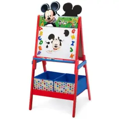Disney&reg; Mickey Mouse Wooden Double Sided Easel with Storage