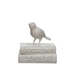 6" White Bird on Books Tabletop D&eacute;cor by Ashland&reg;