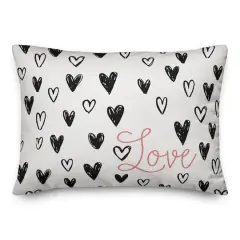 Simple Heart Love Throw Pillow