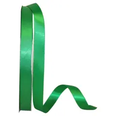 JAM Paper 5/8" x 100yd. Double Face Satin Ribbon Emerald