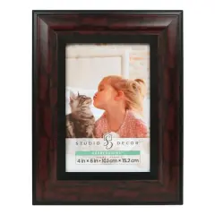Expressions&trade; 4" x 6" Red Marble Finish Frame by Studio D&eacute;cor&reg;