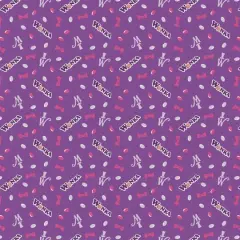 Willy Wonka Purple Jelly Beans Precut Cotton Fabric