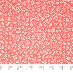 SINGER Pink Leaves Cotton Fabric