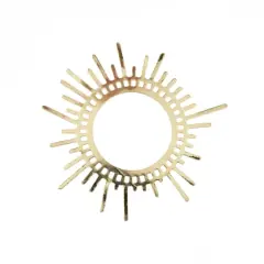 John Bead Beadwork Findings Gold Sun Pendant, 2ct.