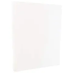 JAM Paper White Glossy 1-Sided 8.5" x 11" 80lb. Cover Cardstock 100 Sheets