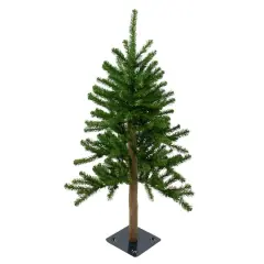 3ft. Pre-Lit Alpine Artificial Christmas Tree, Clear Lights