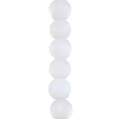 White Faceted Glass Coin Beads, 8mm by Bead Landing&trade;