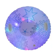 SnowCandy 46" Illuminated Snowflake Inflatable LED Adult Snow Tube