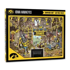 College Barnyard Fans 500 Piece Puzzle Iowa Hawkeyes