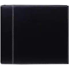 Pioneer&reg; 3-Ring Black Sewn Cover Album, 12" x 12"