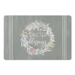 Easter Blessings Wreath 3 27" x 18" Floor Mat