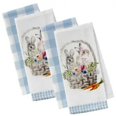 DII&reg; Easter Bunny Basics Dish Towels, 4ct.