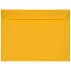 JAM Paper 9" x 12" Booklet Premium Envelopes, 25ct. Sunflower Yellow