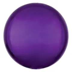 Orbz&reg; 16" Round Matte Balloon Purple
