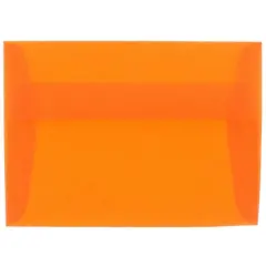 JAM Paper A6 Translucent Vellum Envelopes, 25ct. Orange