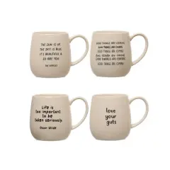 Hello Honey&reg; 4" Quote Love Stoneware Mug Set
