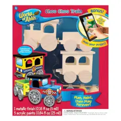 Works of Ahhh... Wood Painting Kit - Choo Choo Train