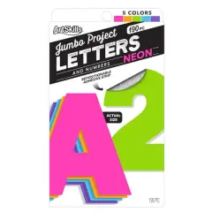 ArtSkills&reg; 4" Neon 190 Piece Paper Poster Letter Set