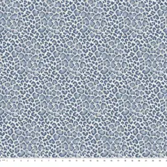 Springs Creative Modern Coastal Russo Raffia Chambray Blue Fabric