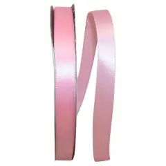 JAM Paper 5/8" x 100yd. Satin Single Face Ribbon Pink