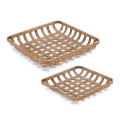 Bamboo Tray Set