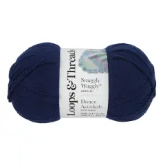 Snuggly Wuggly&trade; Yarn by Loops & Threads&reg; Navy Blue