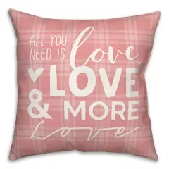 Love & More Love Throw Pillow
