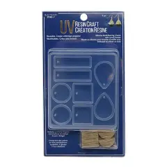 Blue Moon Studio&trade; UV Resin Craft Earring Charm Silicone Mold Kit