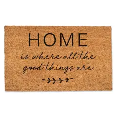 Home Is Where the Good Things Are Door Mat