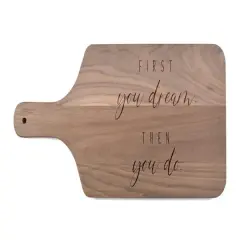 Dream then Do 17" x 8" Walnut Paddle Cutting Board
