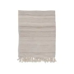 Hello Honey&reg; Woven M&eacute;lange Wool & Cotton Slub Throw With Fringe