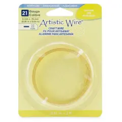 Artistic Wire&reg; 21 Gauge Flat Craft Wire Gold