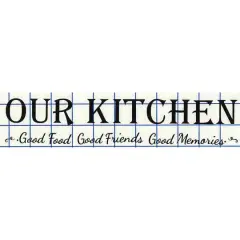 Leisure Arts&reg; Vinyl Matte Black Our Kitchen Decal