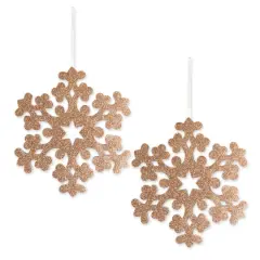 DII&reg; Gold Hanging Foam Snowflake Set