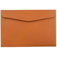 JAM Paper 6" x 9" Premium Envelopes, 50ct. Dark Orange