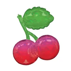SuperShape&reg; 30" Fruity Mix Iridescent Cherries Foil Balloon