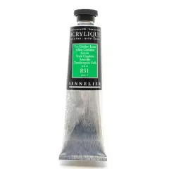 Sennelier Extra Fine Artists' Acrylic Paint, 60mL 831 Yellow Cinnabar Green