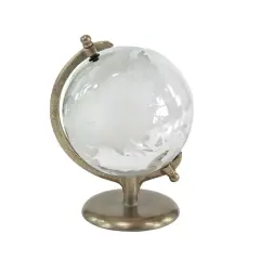 12" White Aluminum Globe
