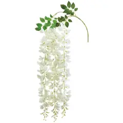 White Wisteria Hanging Spray