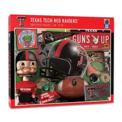 College Team Retro Series 500 Piece Puzzle Texas Tech Red Raiders