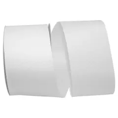 The Ribbon Roll 3" x 50yd. Grosgrain Allure Solid Ribbon White