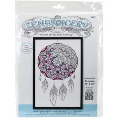 Design Works&trade; Dream Catcher Zenbroidery Stamped Embroidery Kit